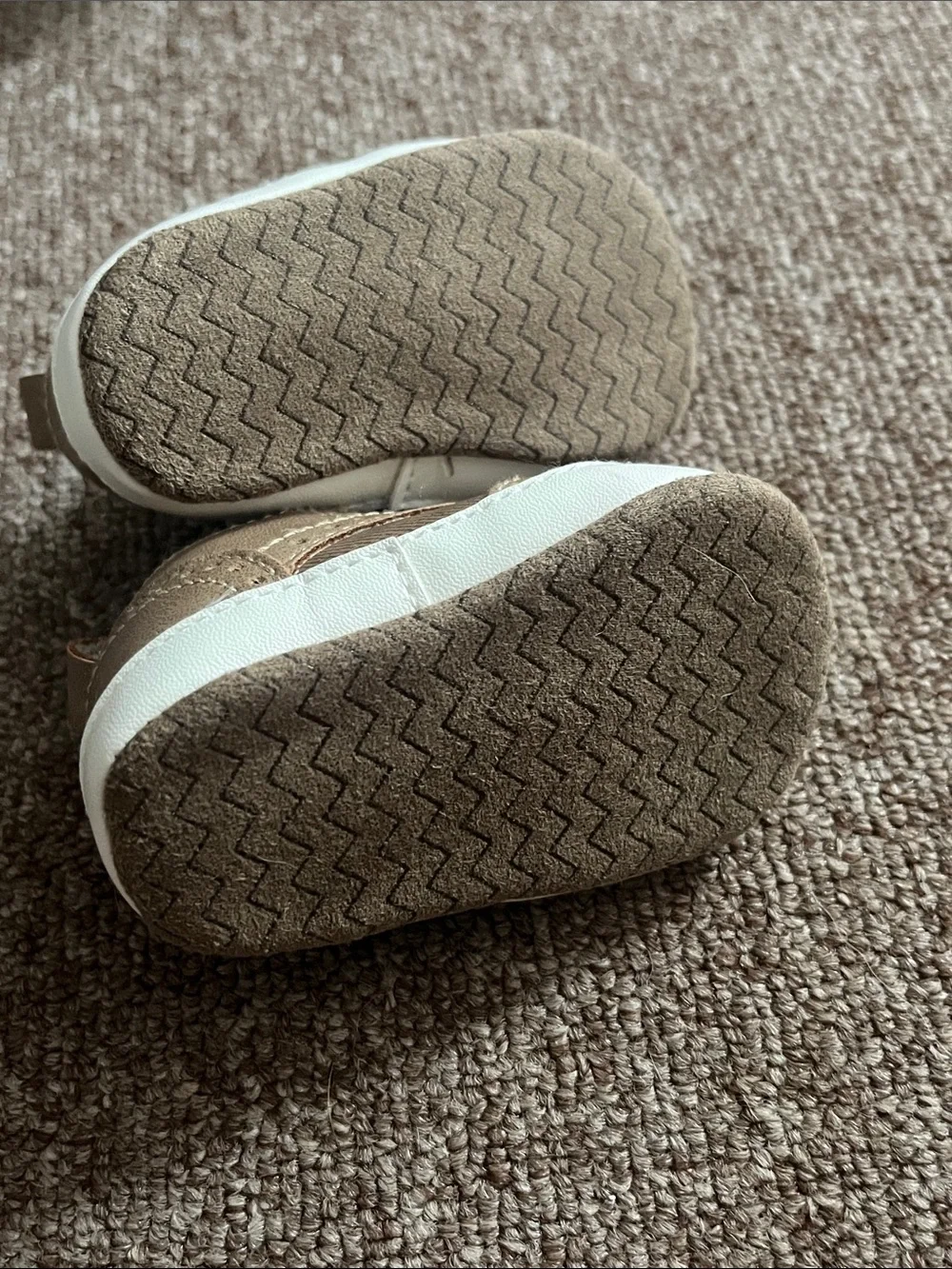 Toddler Neutral Tan Casual Lace-Up Shoes